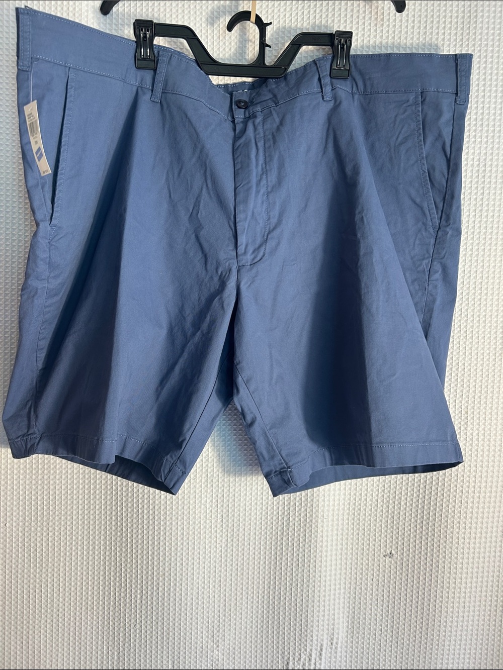 Big and Tall Men’s 50 Izod Saltwater Stretch Chino Shorts Blue 10.5 Inseam